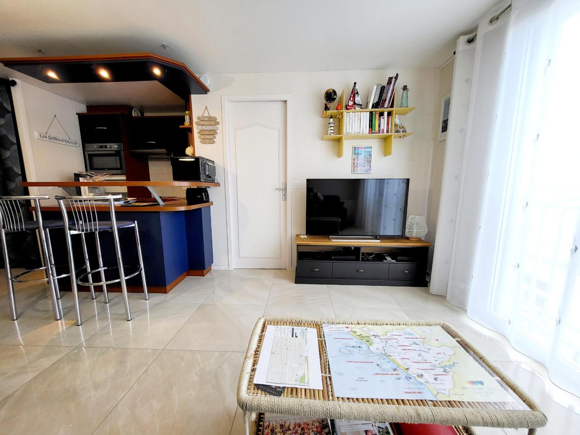 Appartement Moderne Au Centre-Ville, 150M Plage, Wifi, Confort Ideal Pour Familles - Fr-1-92-876 Les Sables-d'Olonne Bagian luar foto